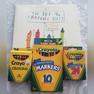 48 Crayons, 10 Markers, And "The Day The Crayons Quit" Book